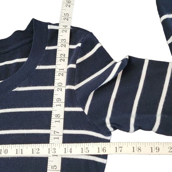 GAP | Long Sleeve Striped Knit Top | Color: Black, White | Size: M - Picture 4 of 5